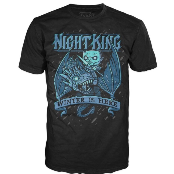 Funko Game of Thrones Kings Ice Dragon Black T-Shi - Picture 1 of 4